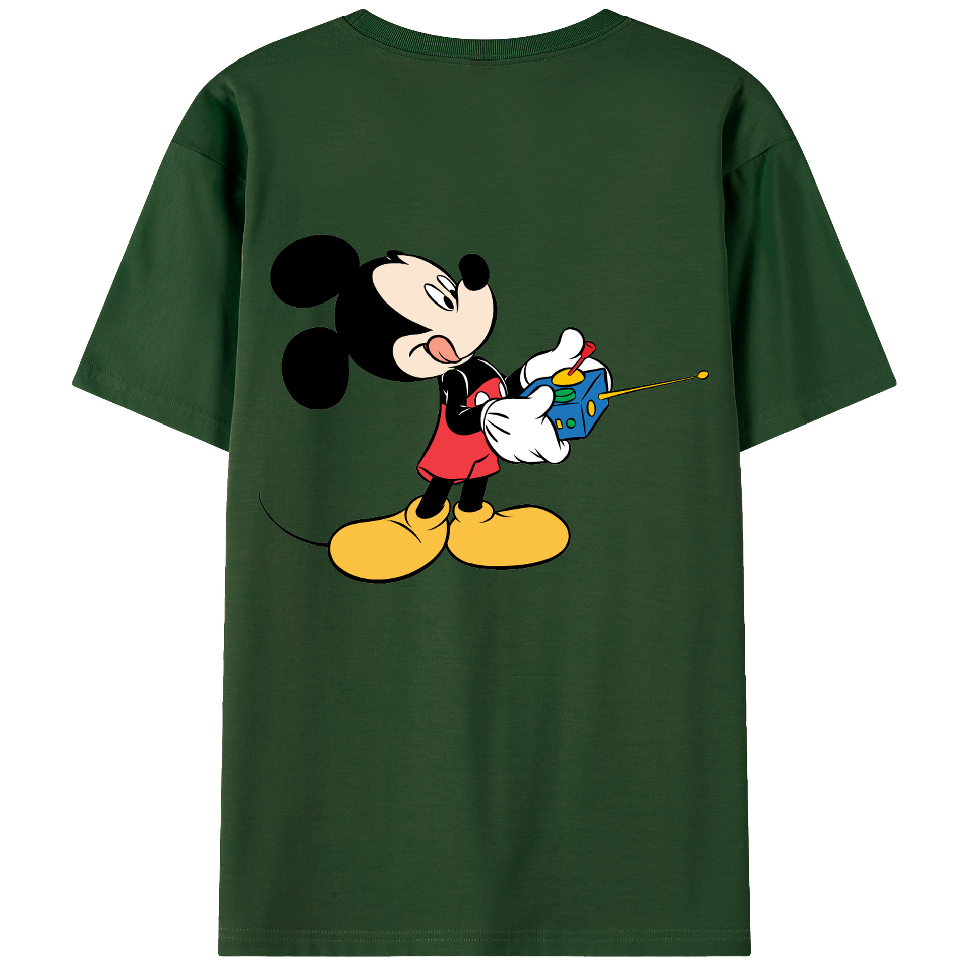 （画像用） ミッキーマウス Mickey Mouse 綿100％半袖Tシャツ（背面プリント）